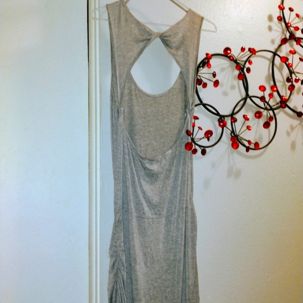 LG GRAY MAXI DRESS MATERNITY COMFY